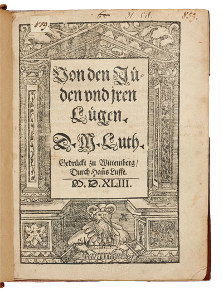 Lutero: 'Degli ebrei e delle loro menzogne'