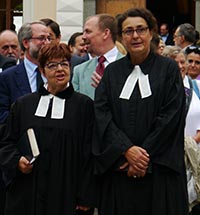 Pastora Erika Tomassone e la candidata pastora Eleonora Natoli - Sinodo 2015