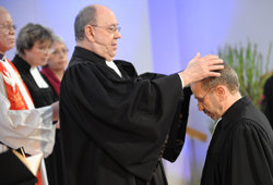 Insediamento del nuovo presidente (praeses) della Chiesa evangelica della Renania, il pastore Manfred Rekowski